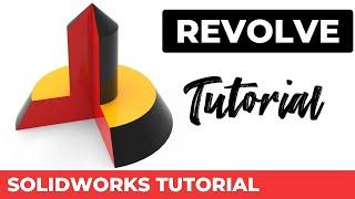 How to use Revolve Feature in SOLIDWORKS 2024 Tutorial for beginners. Exercise 1