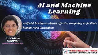 Dr. Chiara Filippini talk on Artificial Intelligence-based affective computing to facilitate human
