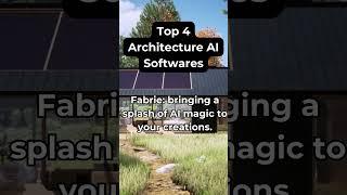 Top 4 Architecture AI Tools #shorts