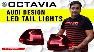 SKODA RAPID AUDI STYLE LED TAIL LIGHTS, 1 YEAR WARRANTY, AUTOGLAM