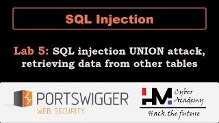 SQL Injection 5 | SQL injection UNION attack, retrieving data from other tables