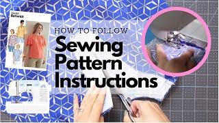 How to Follow Basic Sewing Pattern Instructions  Women's Blouse / Top