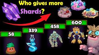 Shards - Max Rate / from low to high (My Singing Monsters)