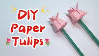 How to Make Easy DIY Paper Tulips!