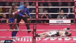 Нокаут через 40 сек ЭДУАРД ТРОЯНОВСКИЙ ДЖУЛИУС ИДОНГО Eduard Troyanovsky Julius Indongo KNOCKOUT