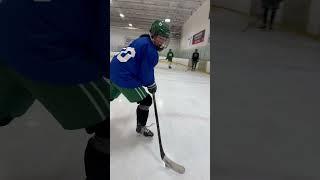 09 Abby from Delta Academy working with Coach Bob on skills. #hockey #hockeycoach
