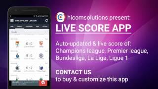 Live Score Football Android App - The Best App HiCom Solutions