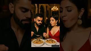 virat anushka eating biriyani..#EatWithViratKohli #ViratKohliAI #AnushkaSharma #FoodieCouple
