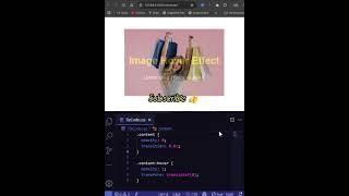 Smooth CSS Hover Reveal Effect in Just Seconds!  #shorts
