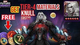  Knull Tier-4 Cost?? & How To Get Tier-4 Materials | Marvel Future Fight