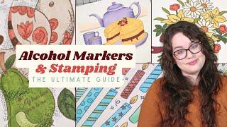 How To Colour Stamped Images With Alcohol Markers | + 7 Alcohol Marker Colouring Techniques!