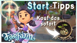 Tipps für den Anfang, die ich gerne früher gewusst hätte - Fae Farm