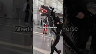When you meet Venom Horse in real life  #venom #venom3 #spidermancosplay #marvel #marvelcosplay