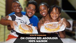 GUADELOUPE VLOG #10 : COMMENT FAIRE UN AGOULOU DE LA PÂTE A LA GARNITURE AVEC MES PETITS COUSINS !