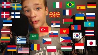 ASMR Whispering YOUR Favorite Trigger Words In 35 Different languages 