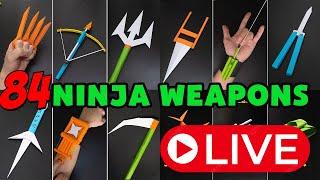 84 Origami Ninja Weapons || Ninja sword, Ninja Star, Ninja Claw, Ninja Knife, Ninja Bow