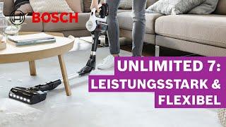 Akkustaubsauger Bosch Unlimited 7 - dieser Staubsauger ist kabellos und stark | Bosch Staubsauger