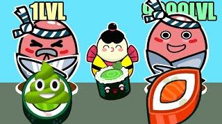 Sushi Merge - All Levels, Sushi Evolution!