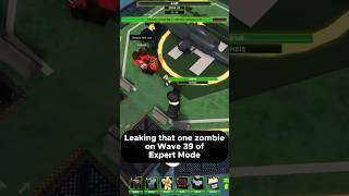 Leaking The Wave 39 Zombie on Expert Mode - Tower Defense X/TDX Roblox