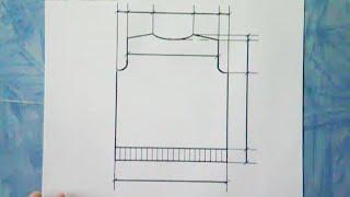 Построение выкройки спинки пуловера.