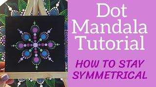 How to paint a symmetrical Dot Mandala