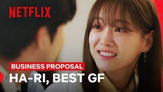 Ha-ri Shields Tae-moo from the Rain ️ | Business Proposal | Netflix Philippines