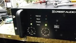 Crest Audio 8001 Prof amp. First Run after repair (ch A)