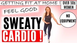 HOME WORKOUT FOR WOMEN OVER 50 | LOW IMPACT SWEATY CARDIO (NO EQUIPMENT) | Lively Ladies