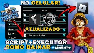 Como Baixar e Colocar SCRIPT no Blox Fruits (CELULAR/MOBILE) | Instalar Executor Roblox/Usar Script