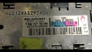 Audi AUZ1Z4 Delta II Radio Code Pin - Leider nicht kostenlos...