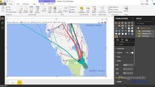 Power BI Custom Visual - Flow Map