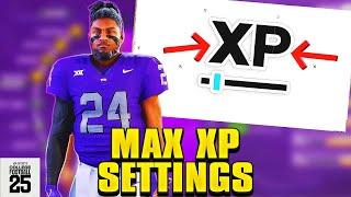 EA College Football 25 Road To Glory MAX XP SETTINGS!Fastest Way To Hit 99 Overall In NCAA 25 RTG!