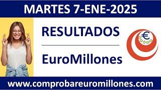 Resultado del sorteo EuroMillones del martes 7 de enero de 2025