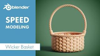 Wicker Basket Speed Modeling In Blender