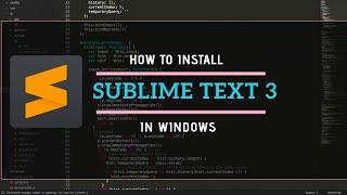 How to Install Sublime Text 3 on Windows 10