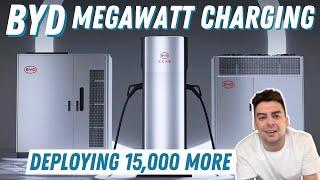 Dual-Handle Megawatt Chargers Are Being Deployed At Scale In China For BYD Electric Cars!