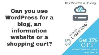 Can I make a blog, or an information website, or even a store using WordPress?