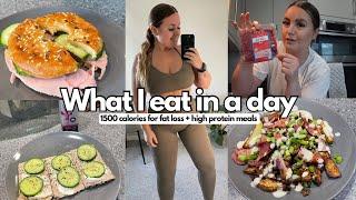 WHAT I EAT IN A DAY 1500 calories for fat loss Ft. GET LEAN calorie counter