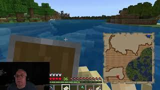 ASMR Let's Play Minecraft First Time using a Map to find Treasure