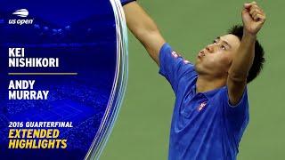 Kei Nishikori vs. Andy Murray Extended Highlights | 2016 US Open Quarterfinal