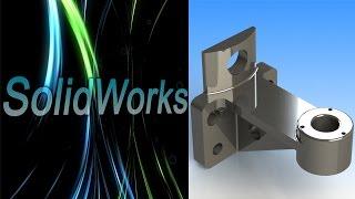 SolidWorks. Держатель. Часть 1. (Урок 15) / Уроки SolidWorks