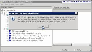 ISUPPORTYOU Video : Windows 2003 AD Replication : REPLMON, REDADMIN, AD Sites and Services