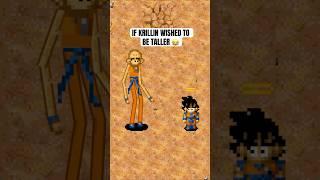If Krillin used the dragonballs to get taller  #dbz #goku #shorts