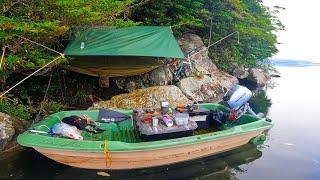 【Japanese countryside 】Fishing camp in the river and sea