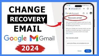 How to Change Recovery Email in Google Account 2024 | Add New Recovery Email