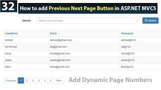 How to add Paging Functionality in ASP.NET MVC 5-ASP.NET MVC 5 Tutorials in Urdu/Hindi - Next Class