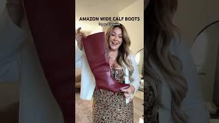 Amazon Wide Calf Boots - Try On/17” Calves #widecalfboots #amazonfinds #amazonwidecalfboots #ootd