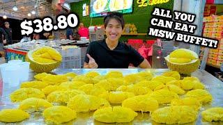 ALL YOU CAN EAT $38 MSW DURIAN BUFFET! | 13 DURIANS EATEN! | Most Amount of MSW Ever Eaten by 1 MAN!