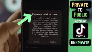 How To Unprivate Your TikTok Account! Change TikTok Private to Public!