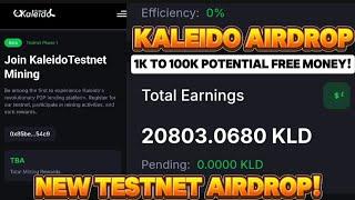 Kaleido Testnet Mining Airdrop | another 1k to 100k Potential Crypto Airdrop 2025